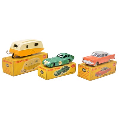 Lot 69 - Three Dinky Toys models, including 180 Packard Clipper Sedan etc