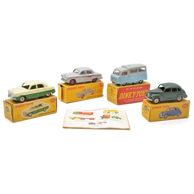 Lot 54 - Four Dinky Toys models, including 162 Ford Zephyr Saloon etc