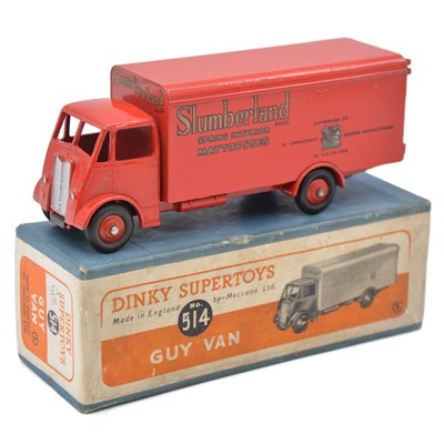 Lot 6 - Dinky Toys model 514 Guy Van 'Slumberland', boxed.