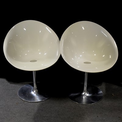 Lot 518 - A set of four 'EroS' swivel chairs, designed by Philippe Starck, produced by Kartell