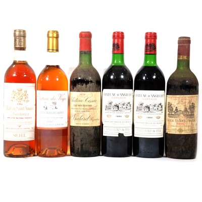 Lot 39 - Six bottles of assorted French vintage wines and dessert wines