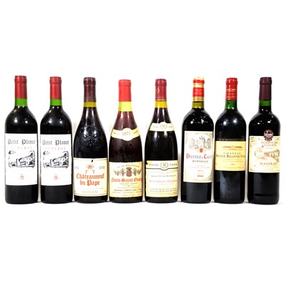 Lot 283 - Eight assorted French vintage wines