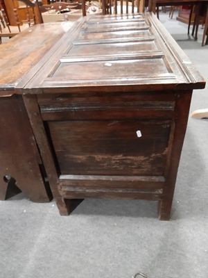 Lot 376 - Joined oak coffer