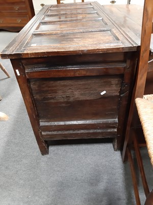 Lot 376 - Joined oak coffer