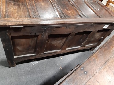 Lot 376 - Joined oak coffer