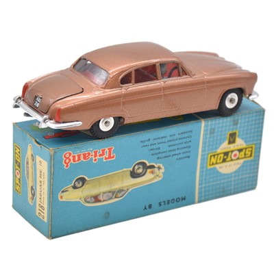 Lot 103 - Tri-ang Spot-On Toy model 218 Jaguar Mk.10, metallic brown