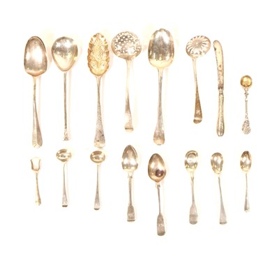 Lot 728 - Collection of silver flatware