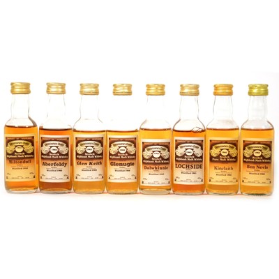 Lot 92 - Eight Connoisseur Choice whisky miniature bottlings