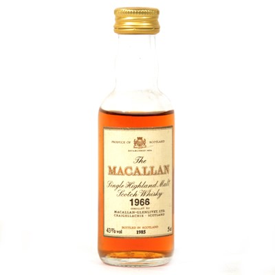 Lot 102 - Macallan 1966, single Speyside malt whisky miniature