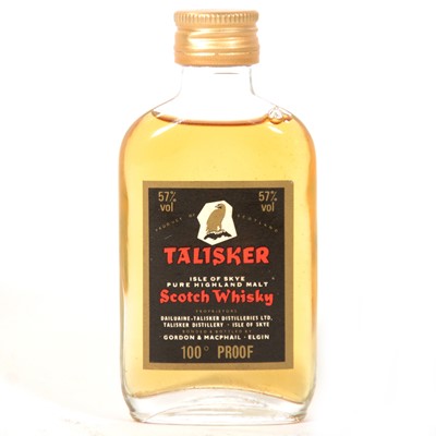 Lot 86 - Talisker 100 proof, single Island malt whisky miniature