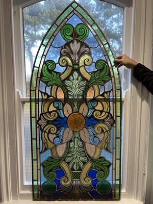 Lot 762 - Stained glass window