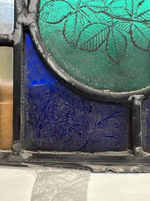 Lot 762 - Stained glass window