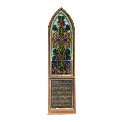 Lot 762 - Stained glass window