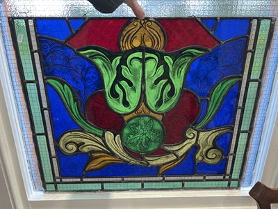 Lot 762 - Stained glass window