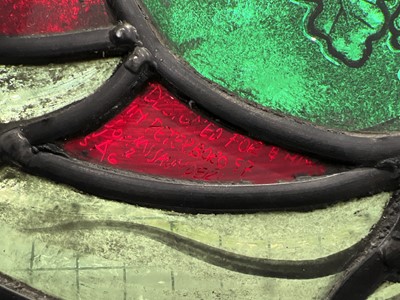 Lot 762 - Stained glass window