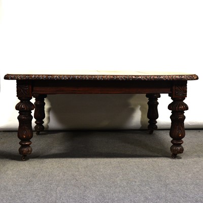 Lot 88 - Victorian oak wind-out dining table