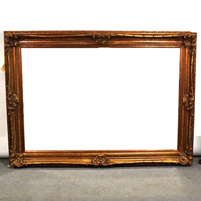 Lot 13 - Very large gilt framed wall mirror