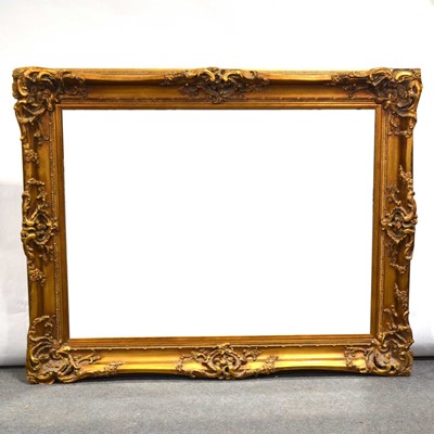 Lot 12 - Large gilt framed wall mirror