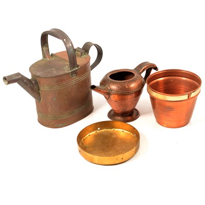 Lot 177 - Two boxes of brass and copperware