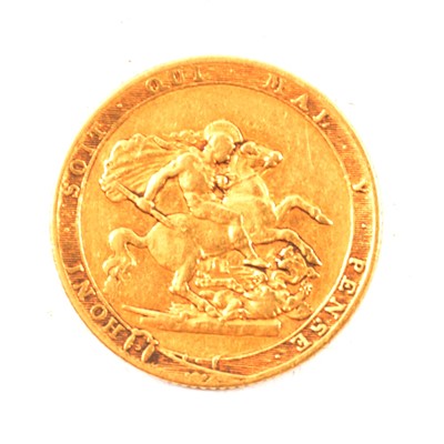 Lot 131 - A Gold Full Sovereign Coin, George III 1820.