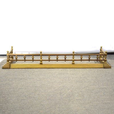 Lot 435 - Six various brass fire kerbs