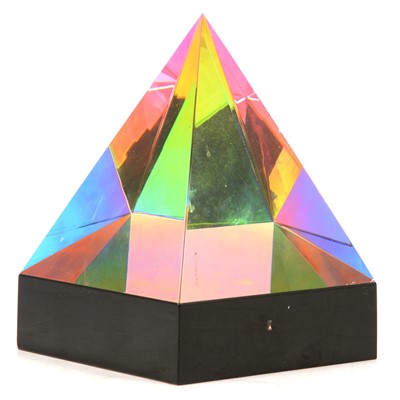 Lot 104 - Modern glass decorative prism