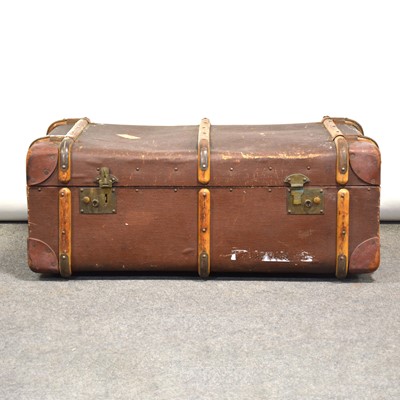 Lot 531 - Large canvas-shell trunk