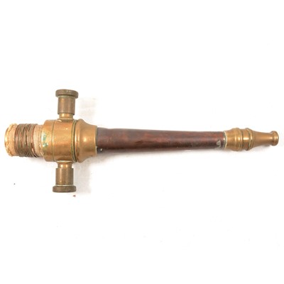 Lot 190 - Brass fire hose nozzle