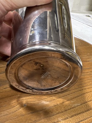 Lot 721 - Silver plated cocktail shaker