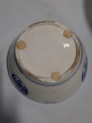 Lot 37 - Chinese blue and white novelty teapot, moon flask and other Chinese ceramics