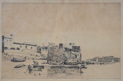 Lot 371 - Kenneth Holmes, etching and two prints