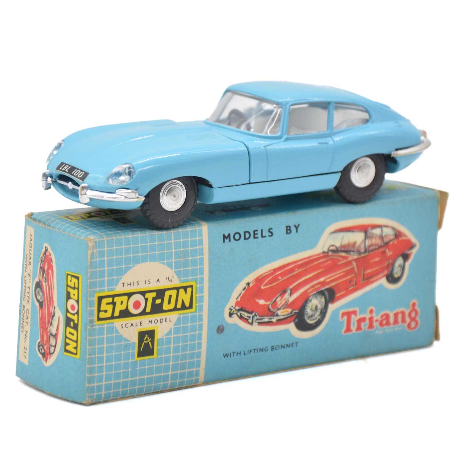 Lot 65 - Tri-ang Spot-on die-cast model 217 Jaguar E Type