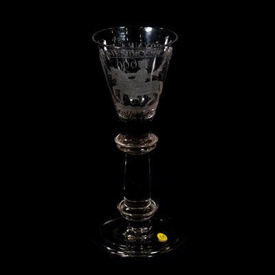 Lot 666 - Late Williamite wine glass