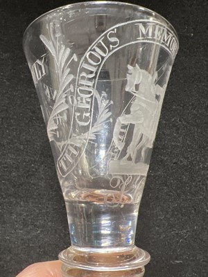 Lot 666 - Late Williamite wine glass