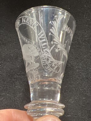 Lot 666 - Late Williamite wine glass