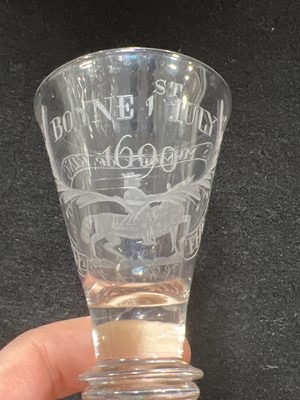 Lot 666 - Late Williamite wine glass