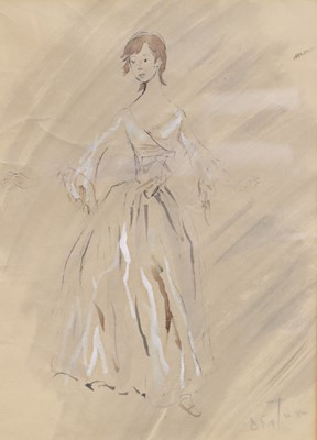 Lot 414 - Cecil Beaton, a fashion sketch.