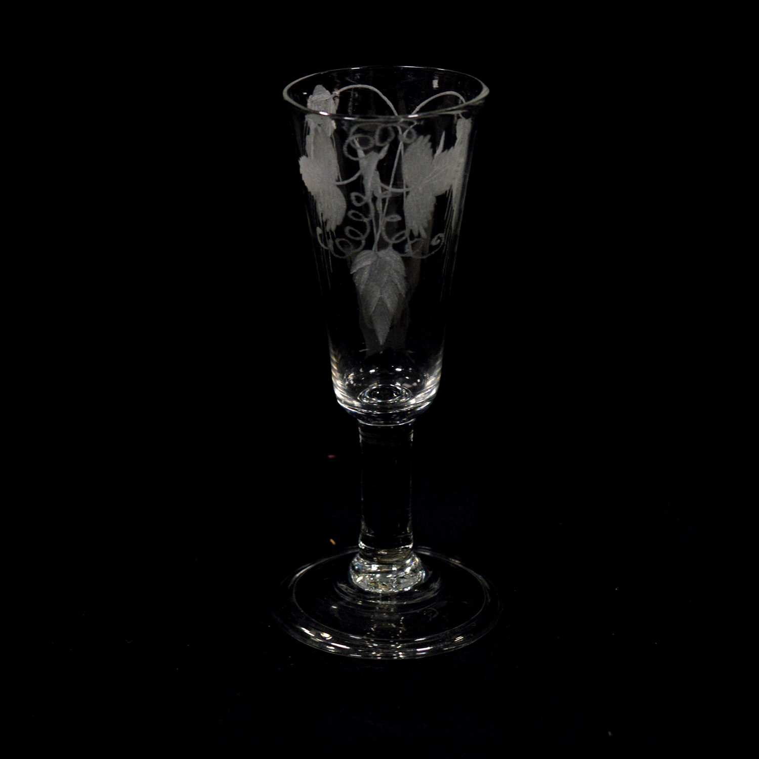 Lot 613 - Ale glass, engraved decoration