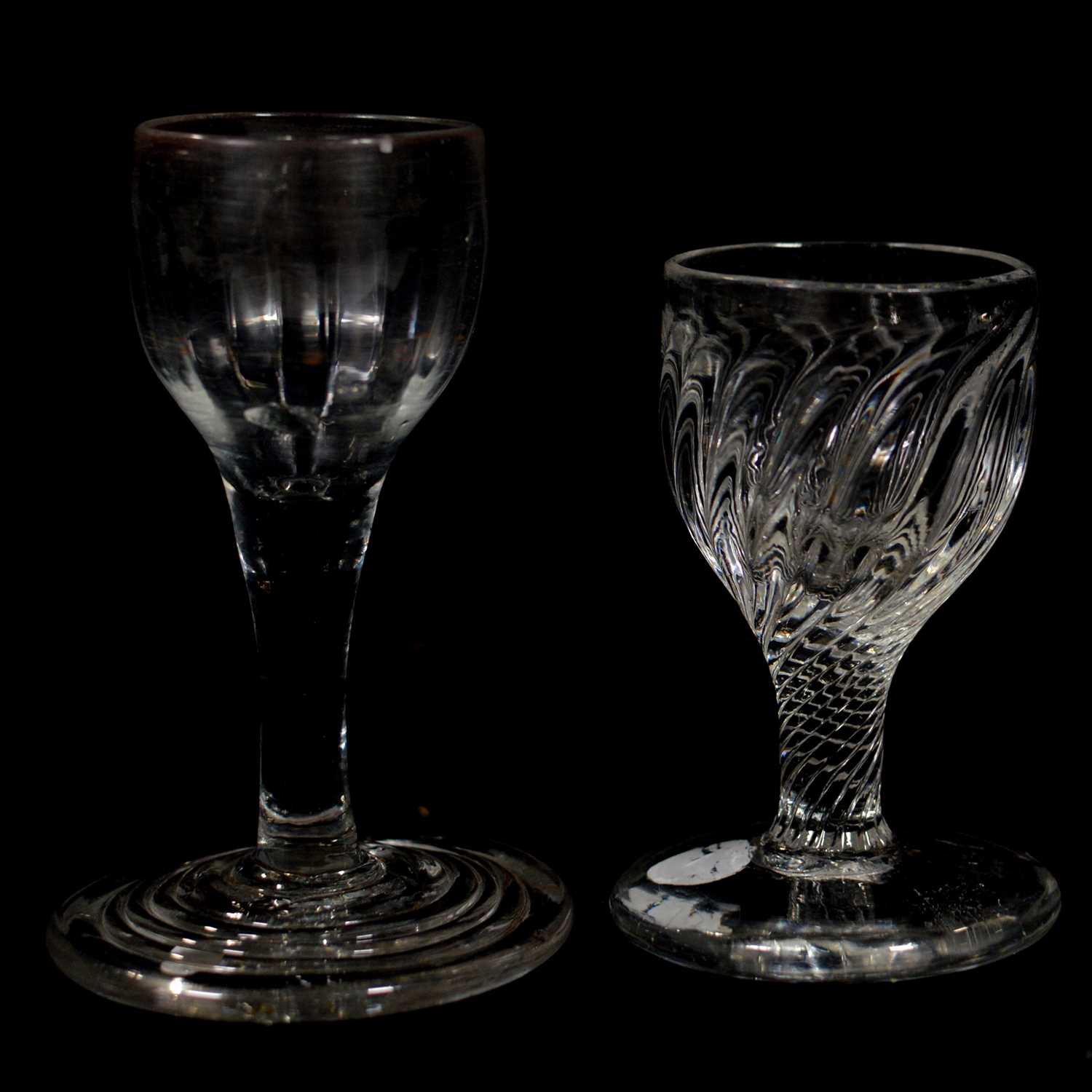 Lot 616 - Two dram glasses