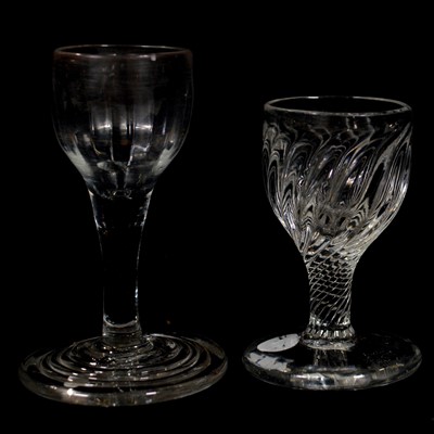 Lot 616 - Two dram glasses