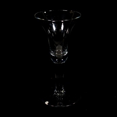 Lot 622 - Large wine glass, of greyish metal