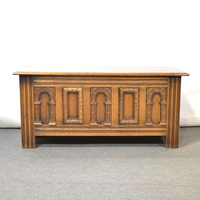 Lot 334 - Reproduction oak coffer