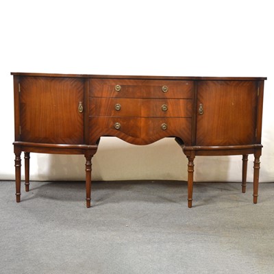 Lot 431 - Reproduction mahogany sideboard and a reproduction mahogany drinks cabinet