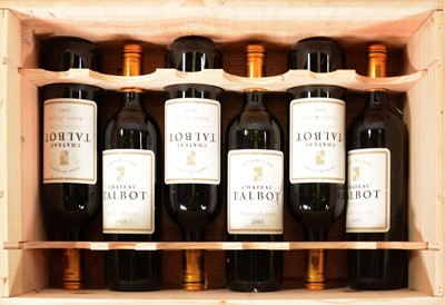 Lot 35 - 2005 Ch Talbot, Saint-Julien, 6 bottles