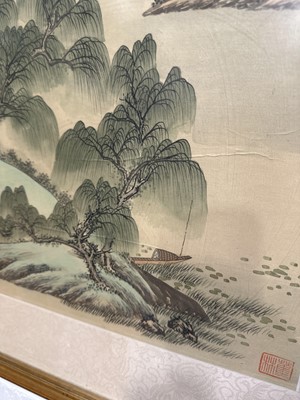 Lot 296 - Three Chinese silk paintings from The Gallery of China.