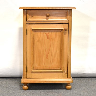 Lot 471 - Pine bedside cupboard