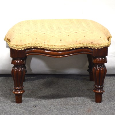 Lot 501 - Victorian mahogany stool