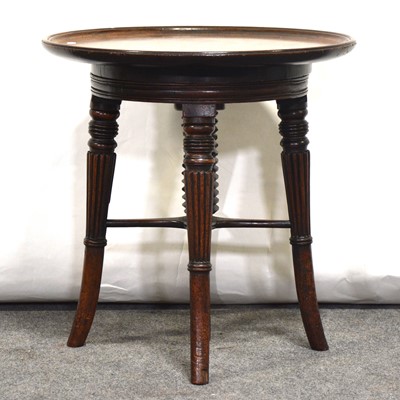 Lot 487 - Victorian mahogany wine table