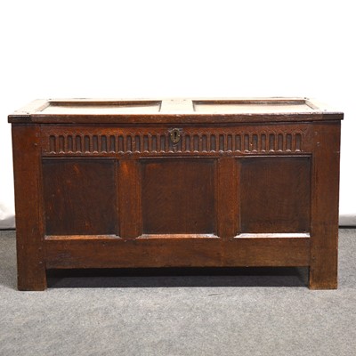 Lot 502 - 19th century oak coffer