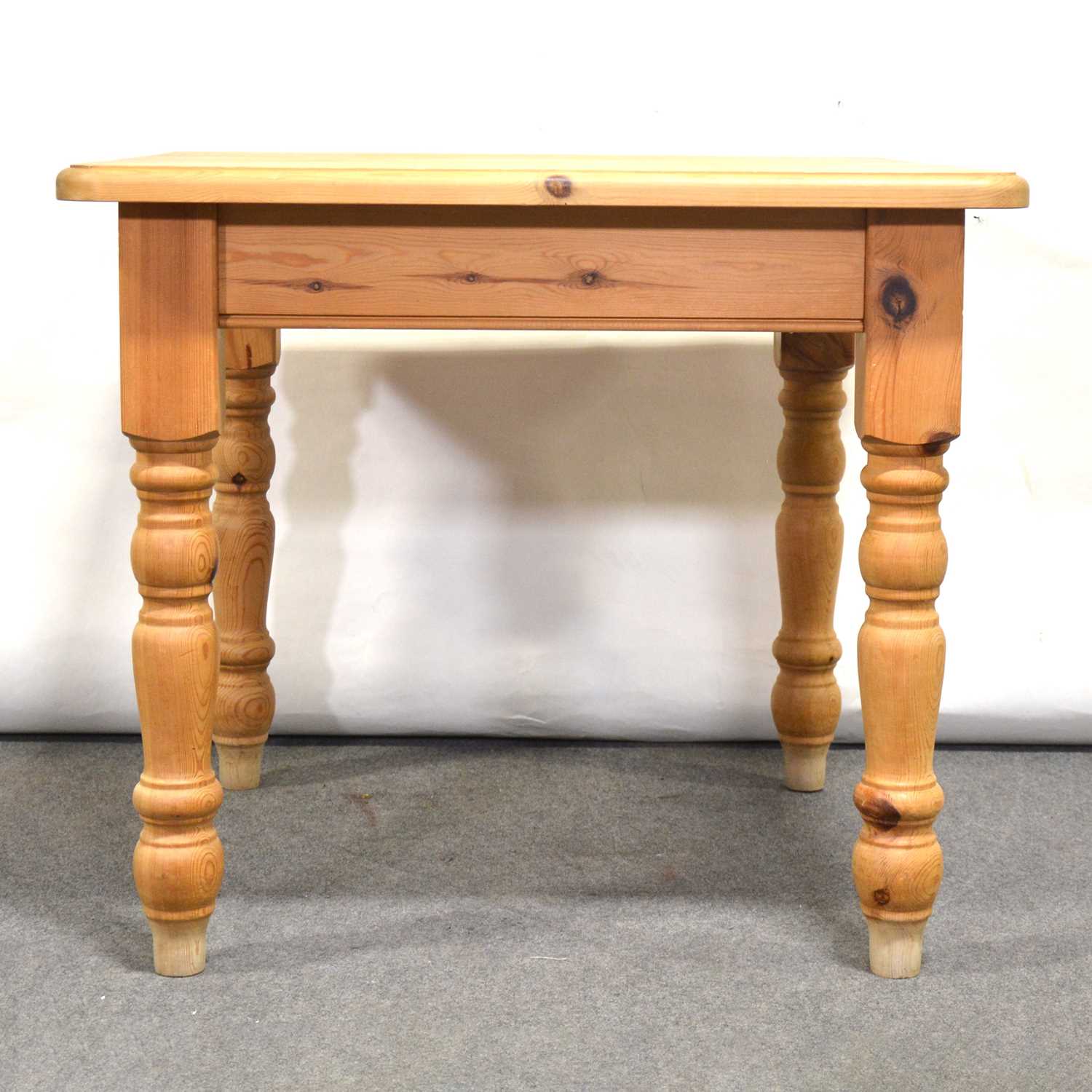 Lot 423 - Modern pine square kitchen table